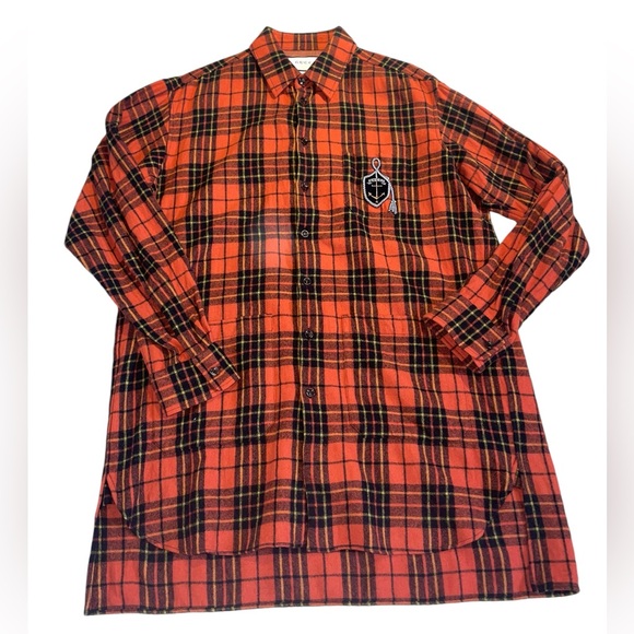 Gucci Other - Gucci mens XL red flannel shirt